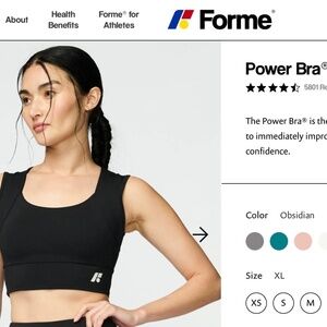 **NEW** Forme Power Bra size XL Black
